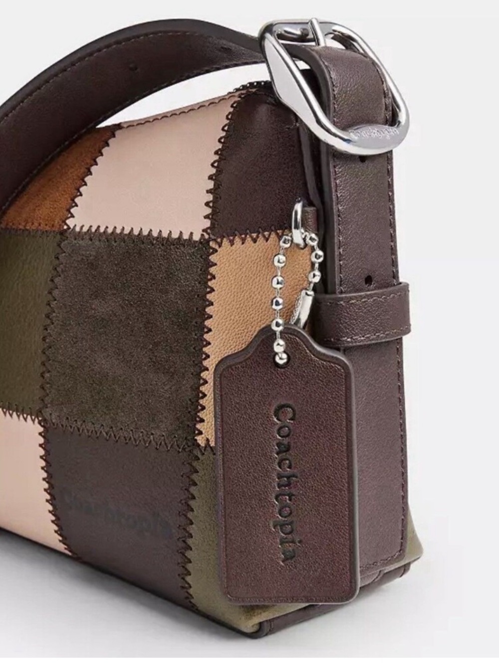 NWT Coach Coachtopia Alter Ego Small Slouchy Shoulder Bag Olive Multi CFY52 - Picture 4 of 5